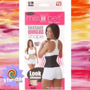 5/$25 “Miss Belt" waist cinching belt, small